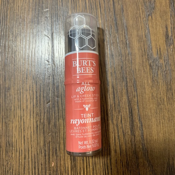NWT Burt’s Bees All Aglow Lip & Cheek Stick - Peach Pond - Picture 4 of 6